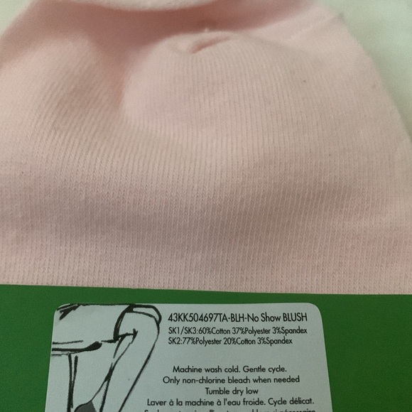 Kate Spade No Show Socks Blush Pink White 3 pairs One size - Picture 6 of 6